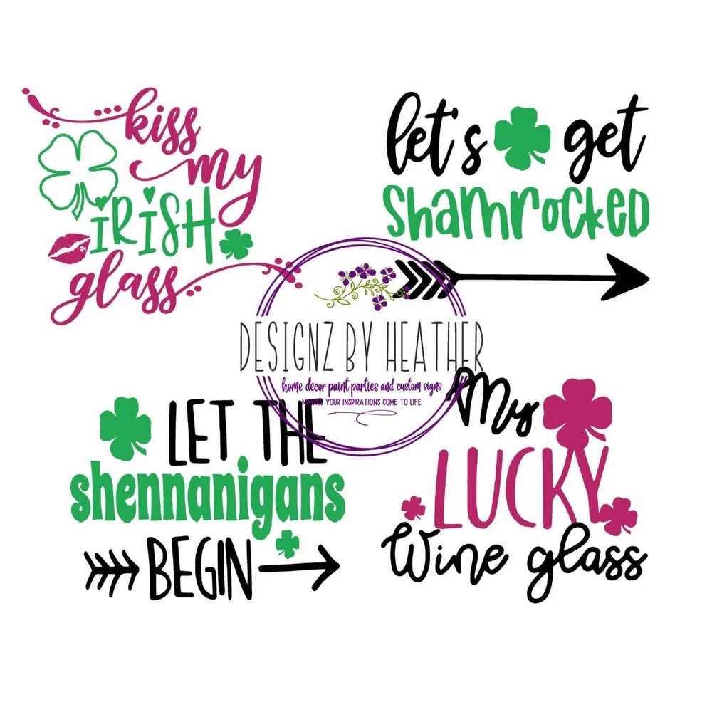 Download Digital File Only St Patricks Day Wine Glass Sayings Svg Digital Design Funny Wine Sayings Holiday Decor Designz By Heather