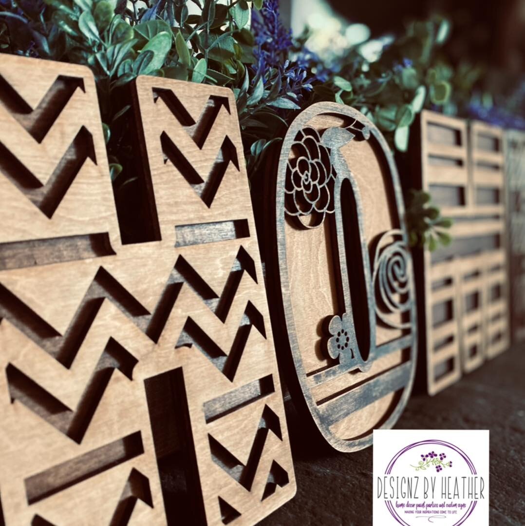 Mixed Patterned 7 Inch Wood Letters — Designz by Heather