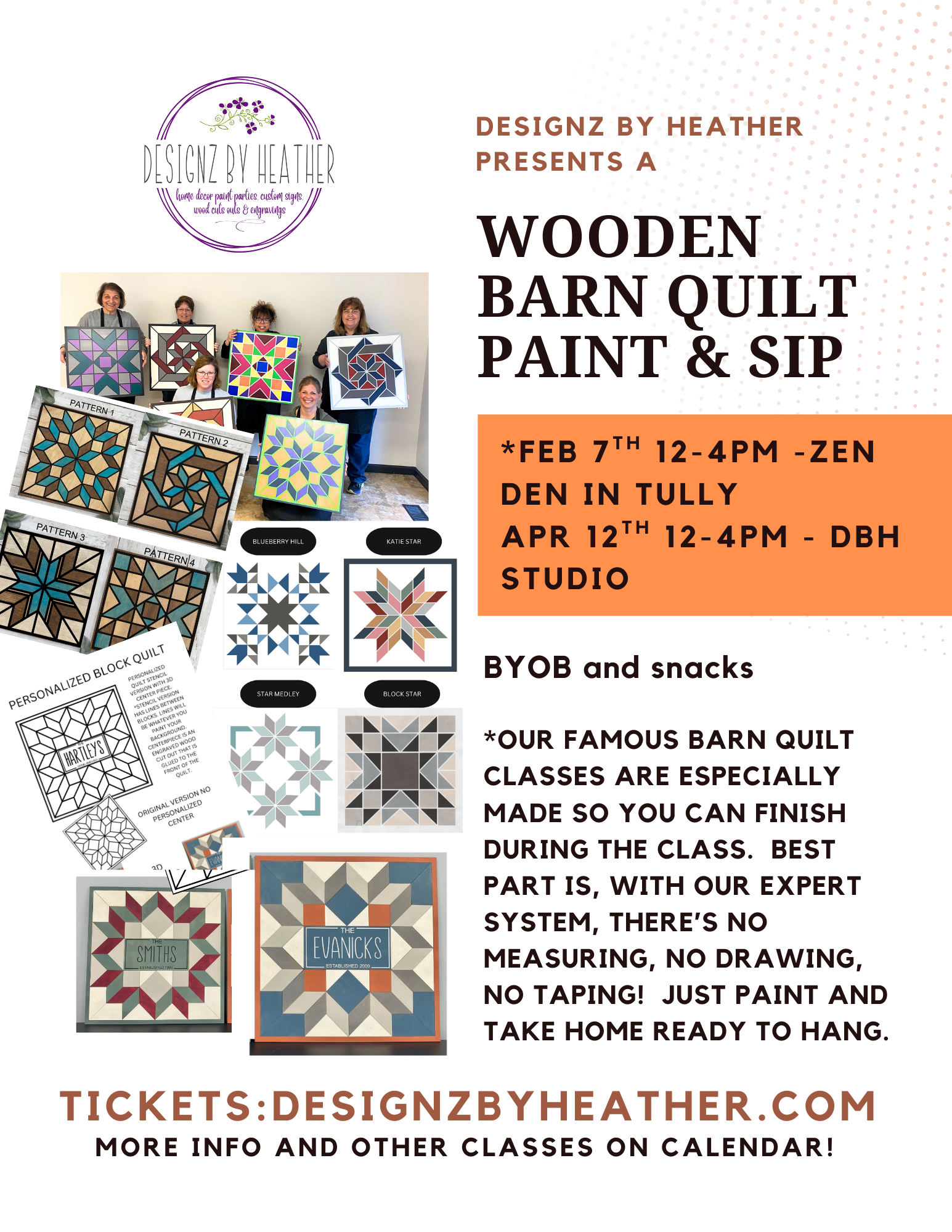 Barn Quilts at The Zen Den