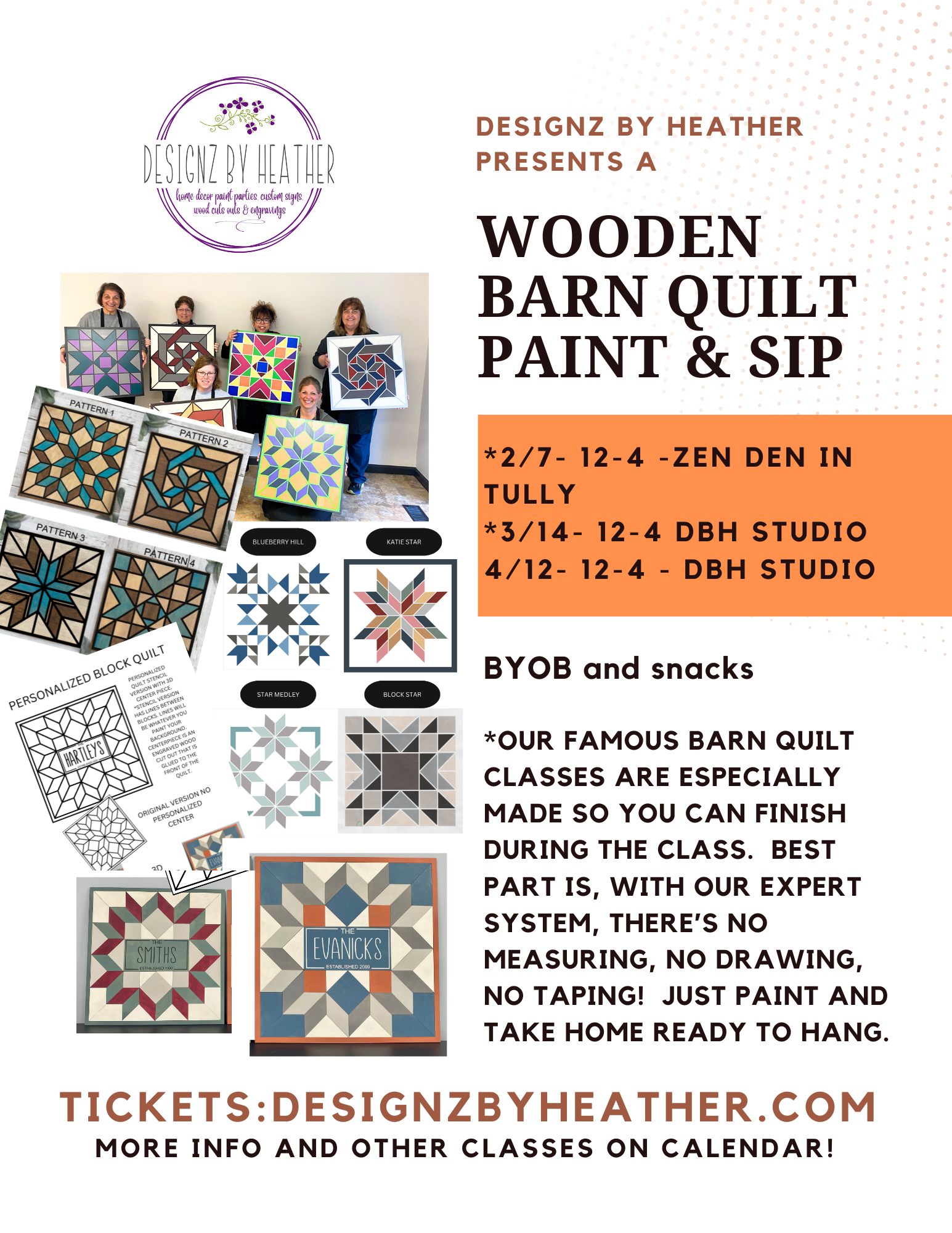 Barn Quilts at The Zen Den 