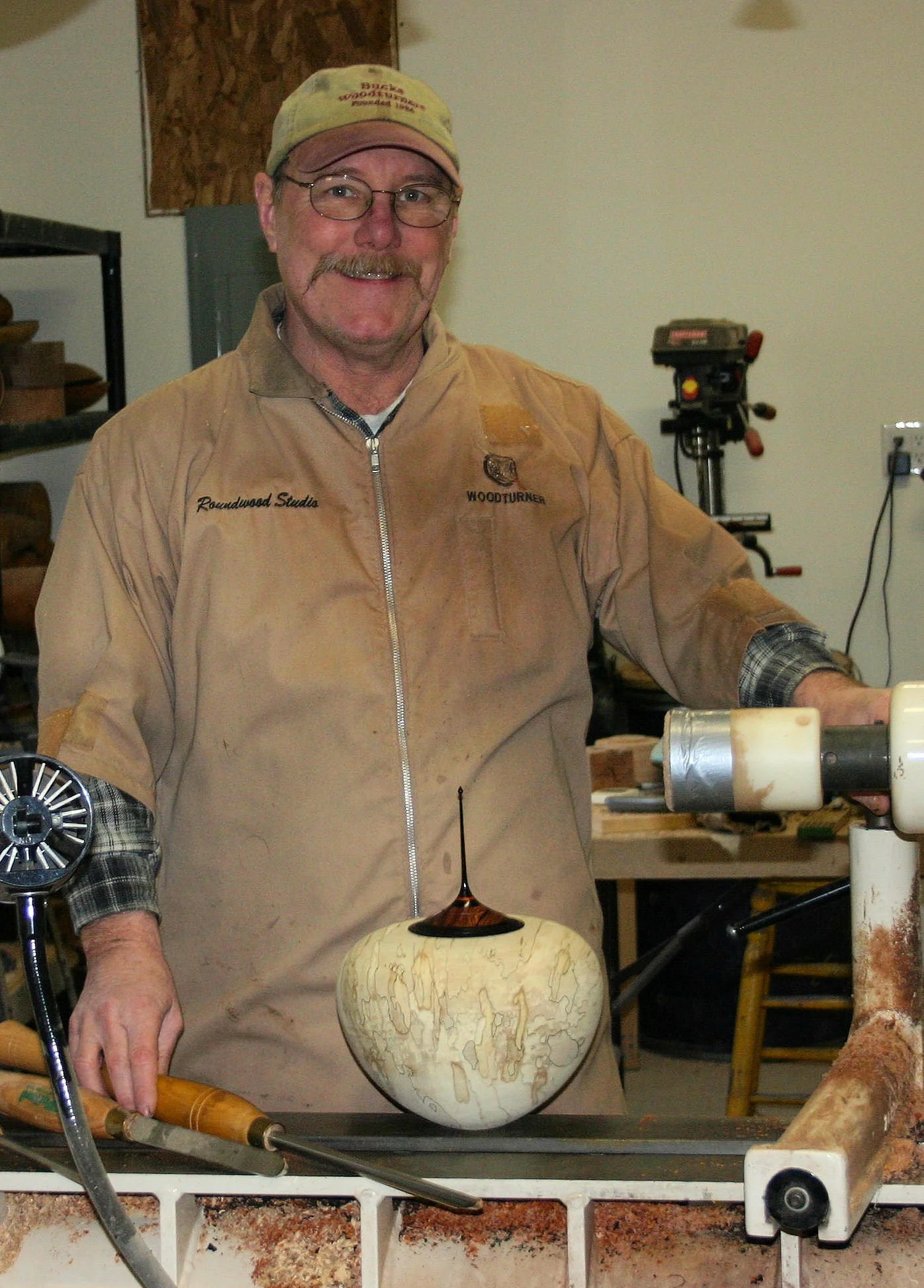 Hohlfeld at Lathe with Hollow Form Turning.jpg