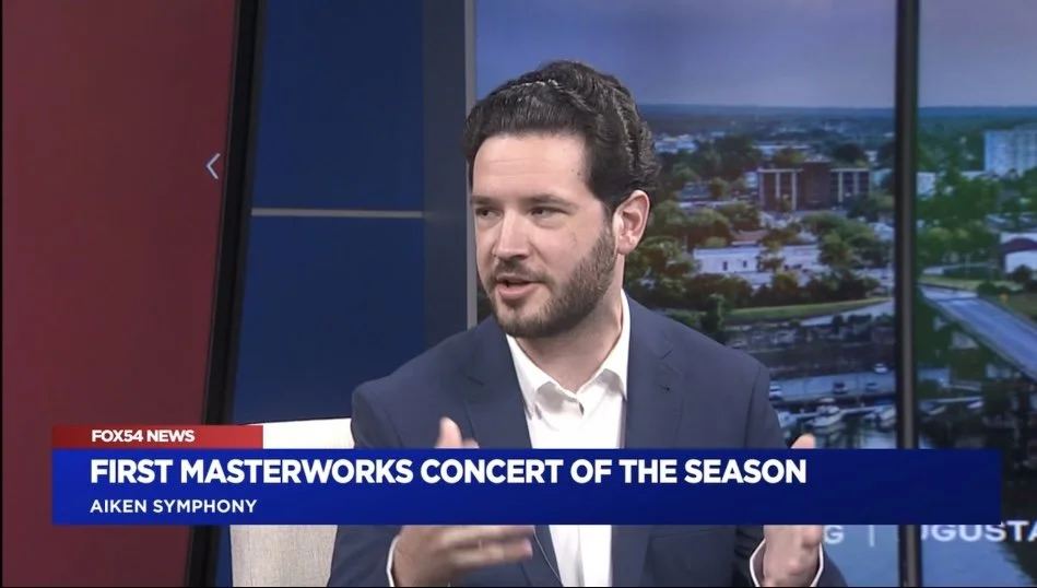 Promoting the Aiken Symphony on WFXG