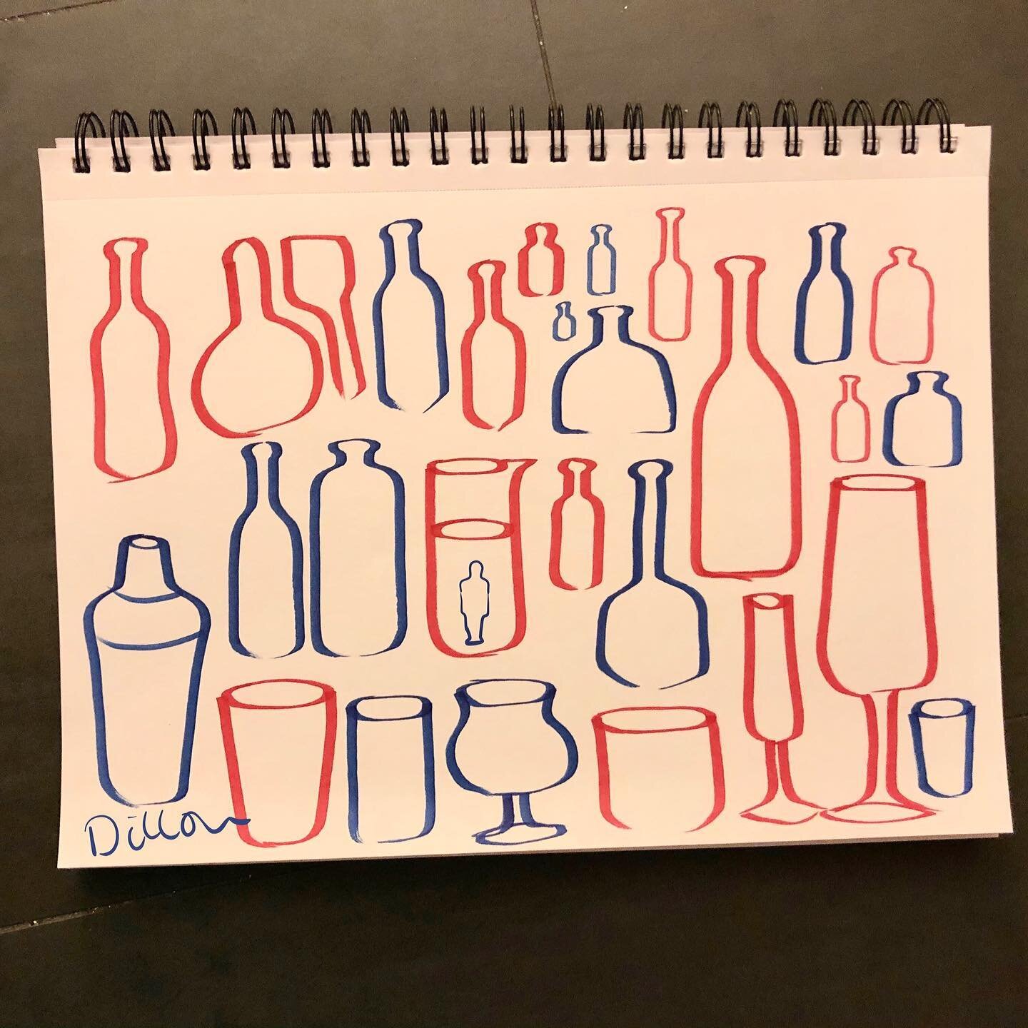 Drinks🍾
.
.
.
#originaldrawing #vessles #bottles #mixology #drinks #booze #markers #art #photooftheday #alcoholink #drawing #redandblue #artist #brush #memphisdesign #modernart #blue #red #🎨 #paintings #drawingoftheday #ink #love #sketchbook #sketc