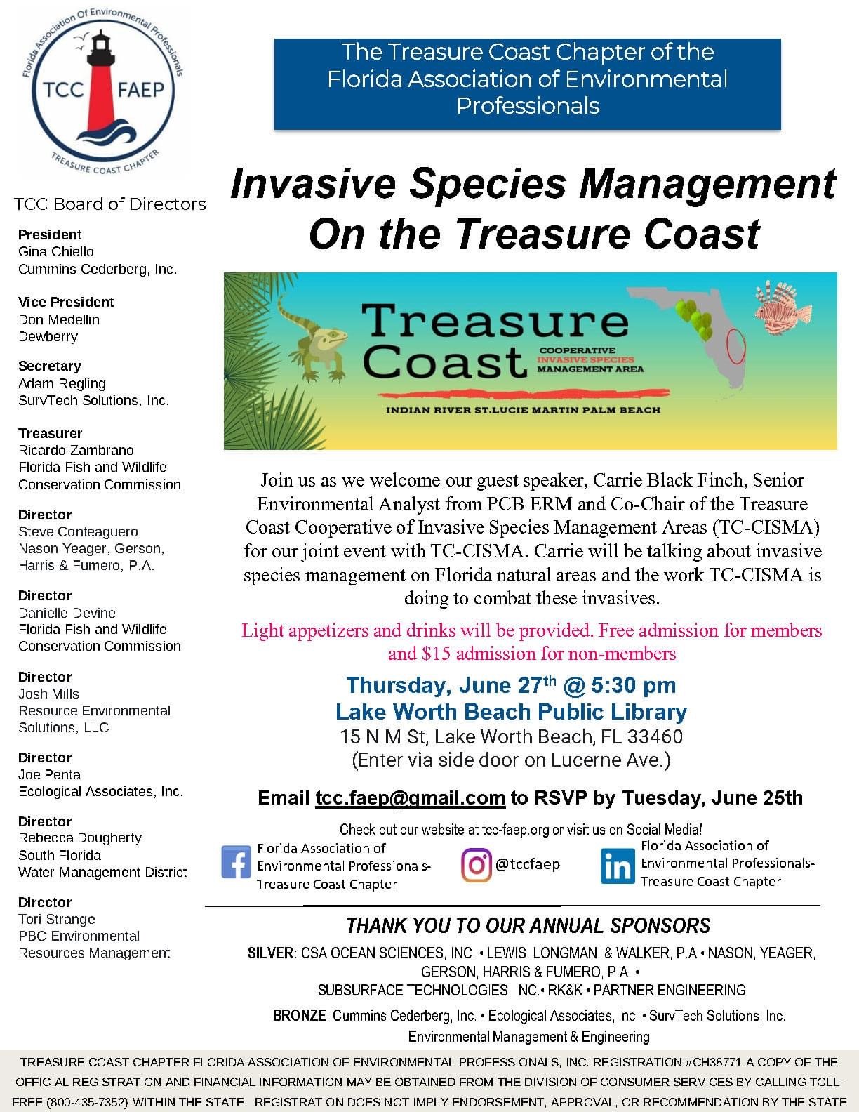 Invasive Species Management On the Treasure Coast