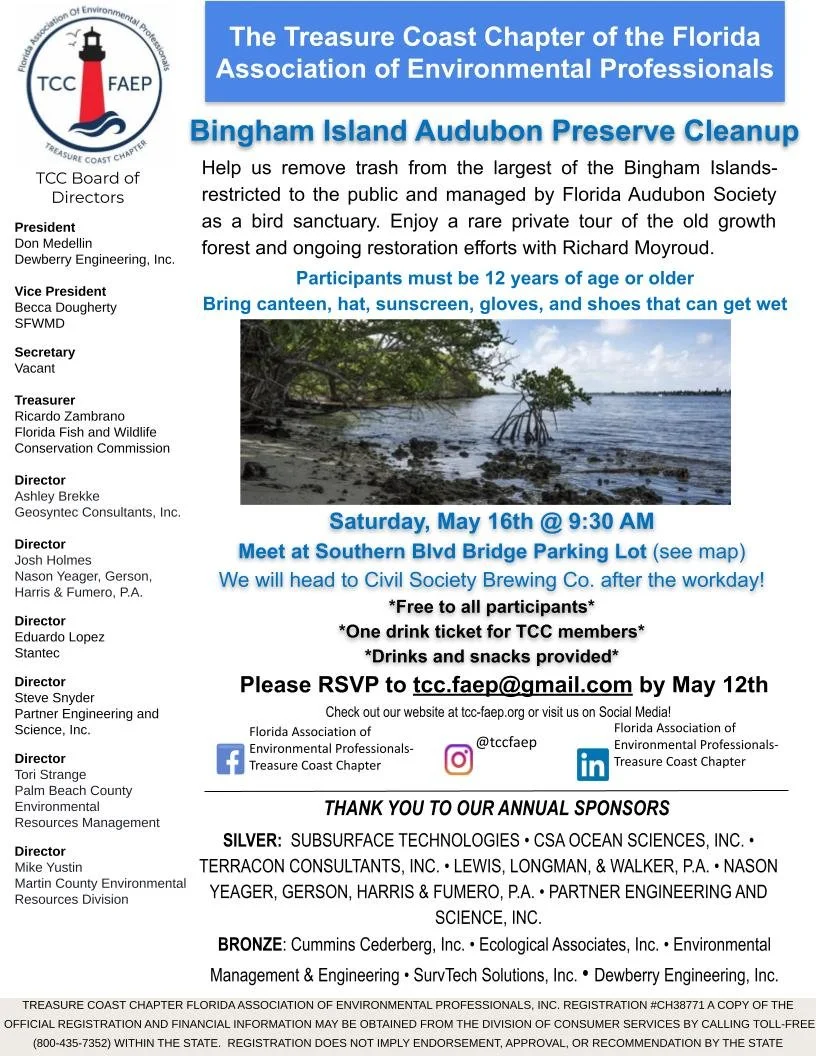 Bingham Island Audubon Preserve Cleanup