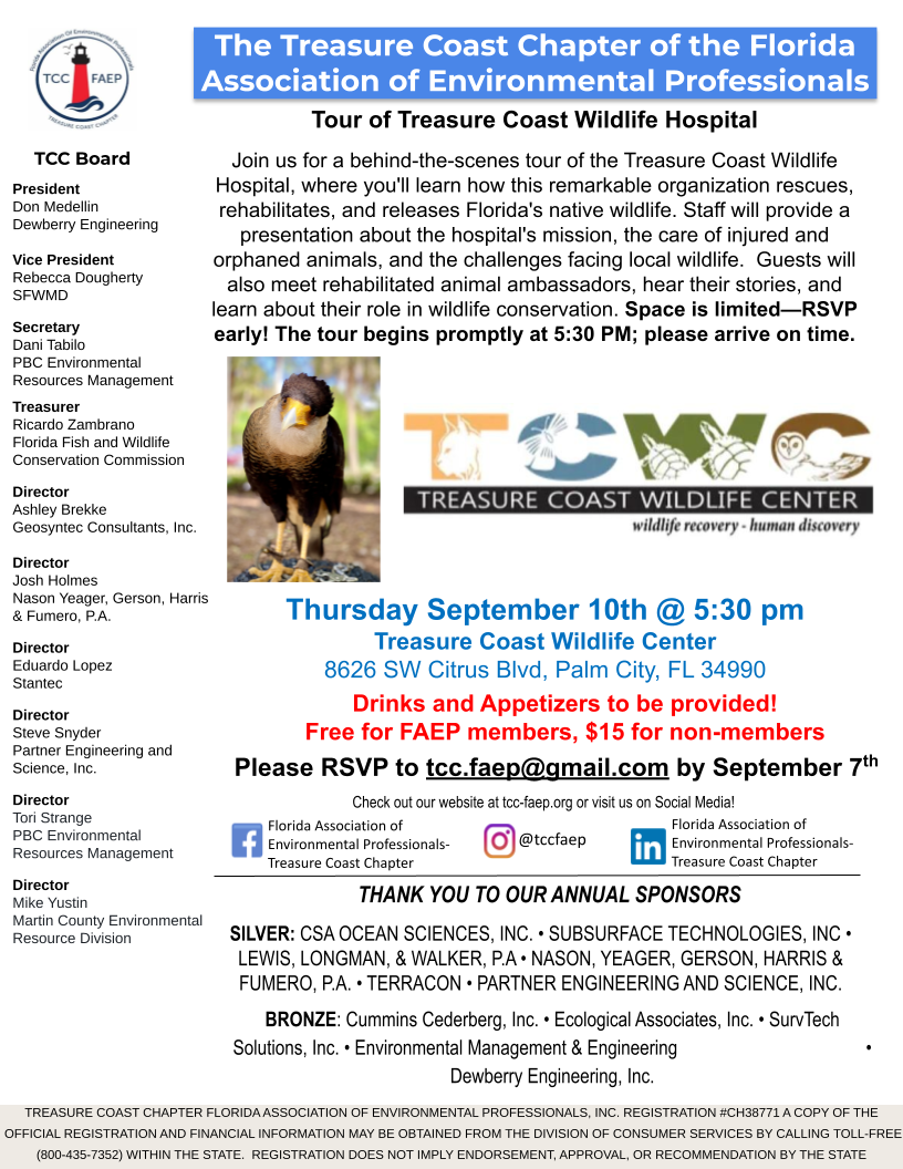 Tour of Treasure Coast Wildlife Hospital