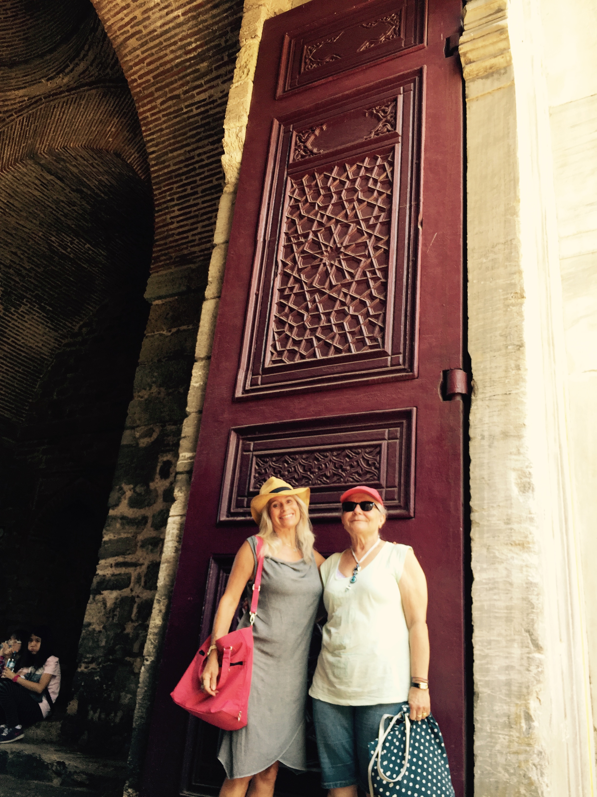With my guide, Lemika, at the first gate of Topkapi Palace, Istanbul.