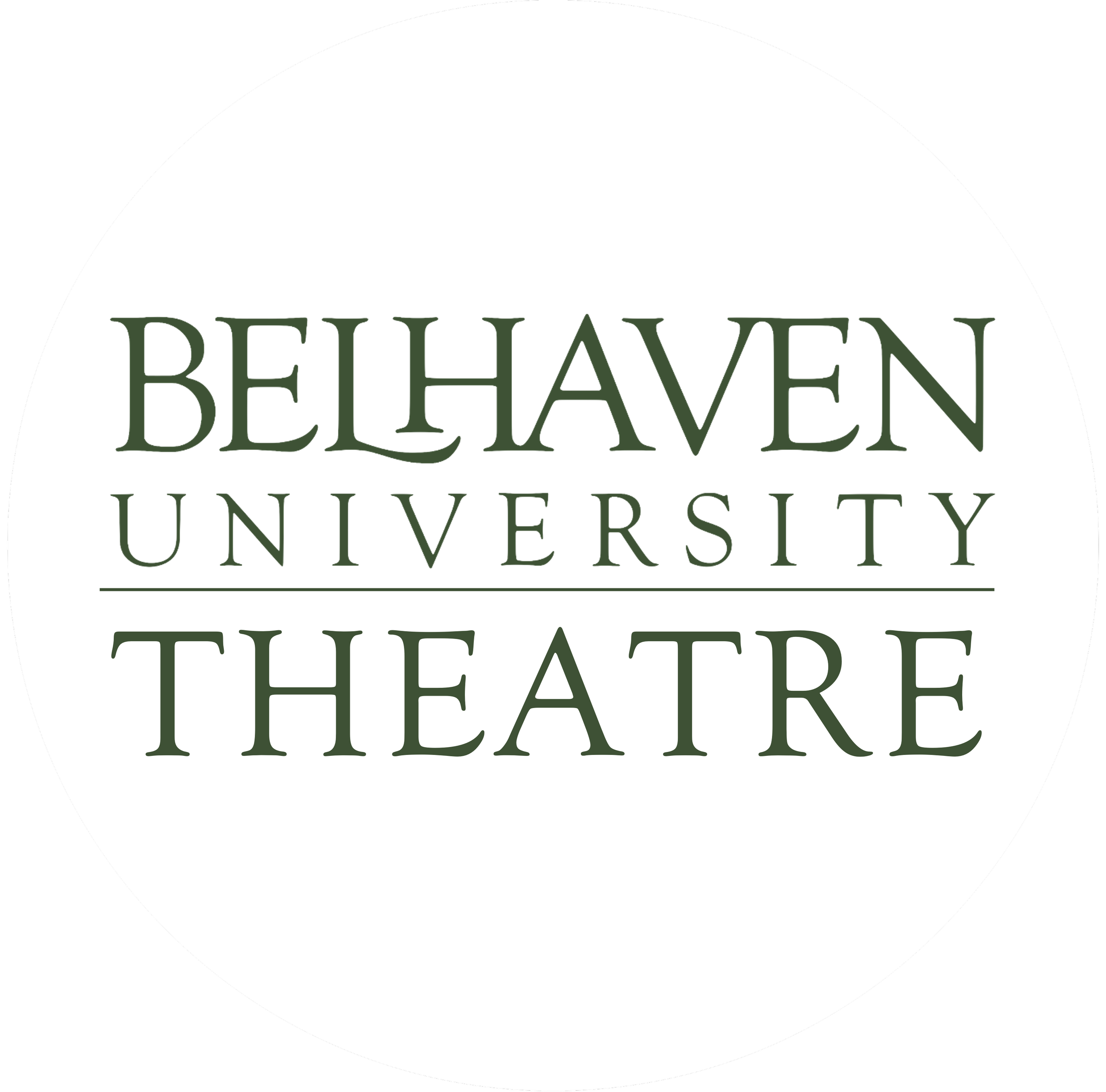 Belhaven University Theatre circle logo green on white.png