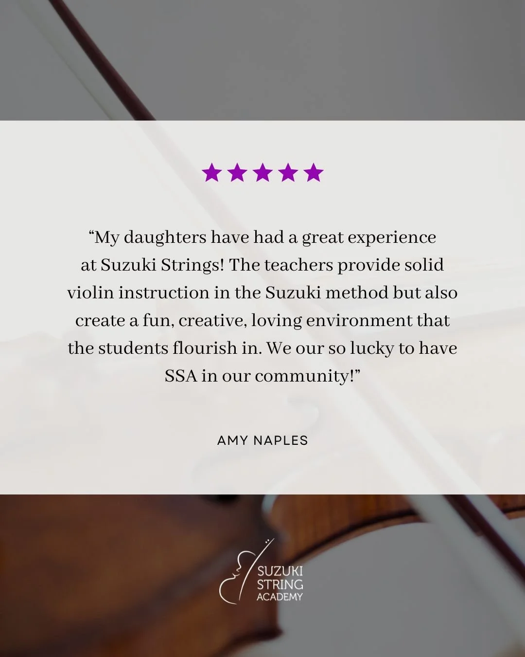 This family&rsquo;s experience really says it well, a strong musical foundation, steady skill growth, and instructors who genuinely care about each student. That combination is at the heart of the Suzuki approach.

Seeing students build real skills w