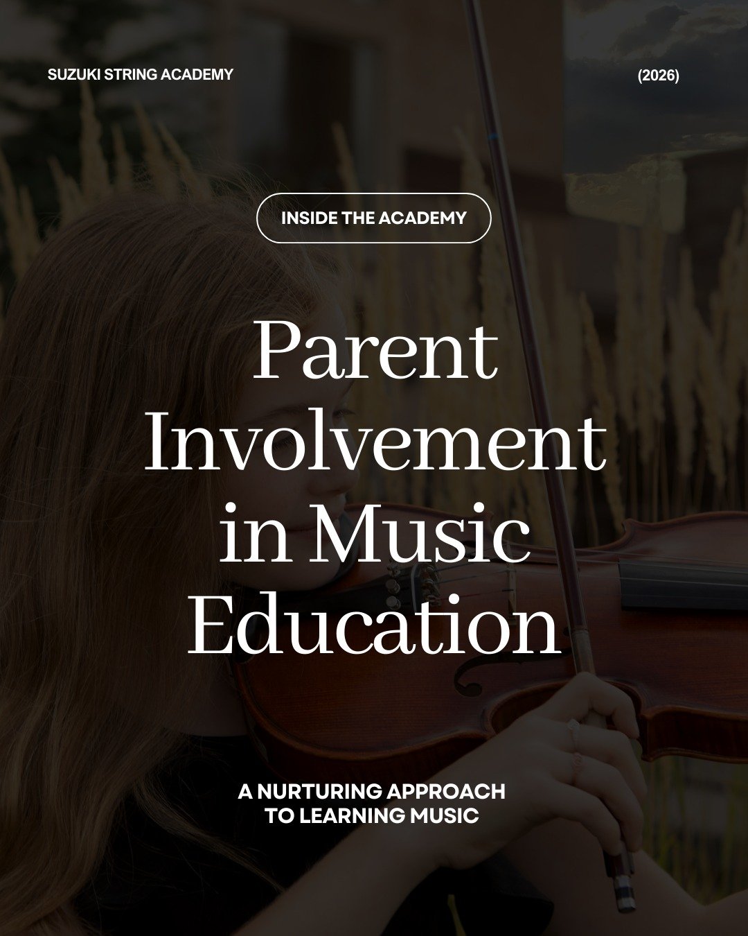 Parent involvement is at the heart of every child&rsquo;s musical journey. 🎻

In traditional lessons, parents often handle logistics: dropping off, picking up, buying supplies, and reminding their child to practice.

But in the Suzuki Method, parent