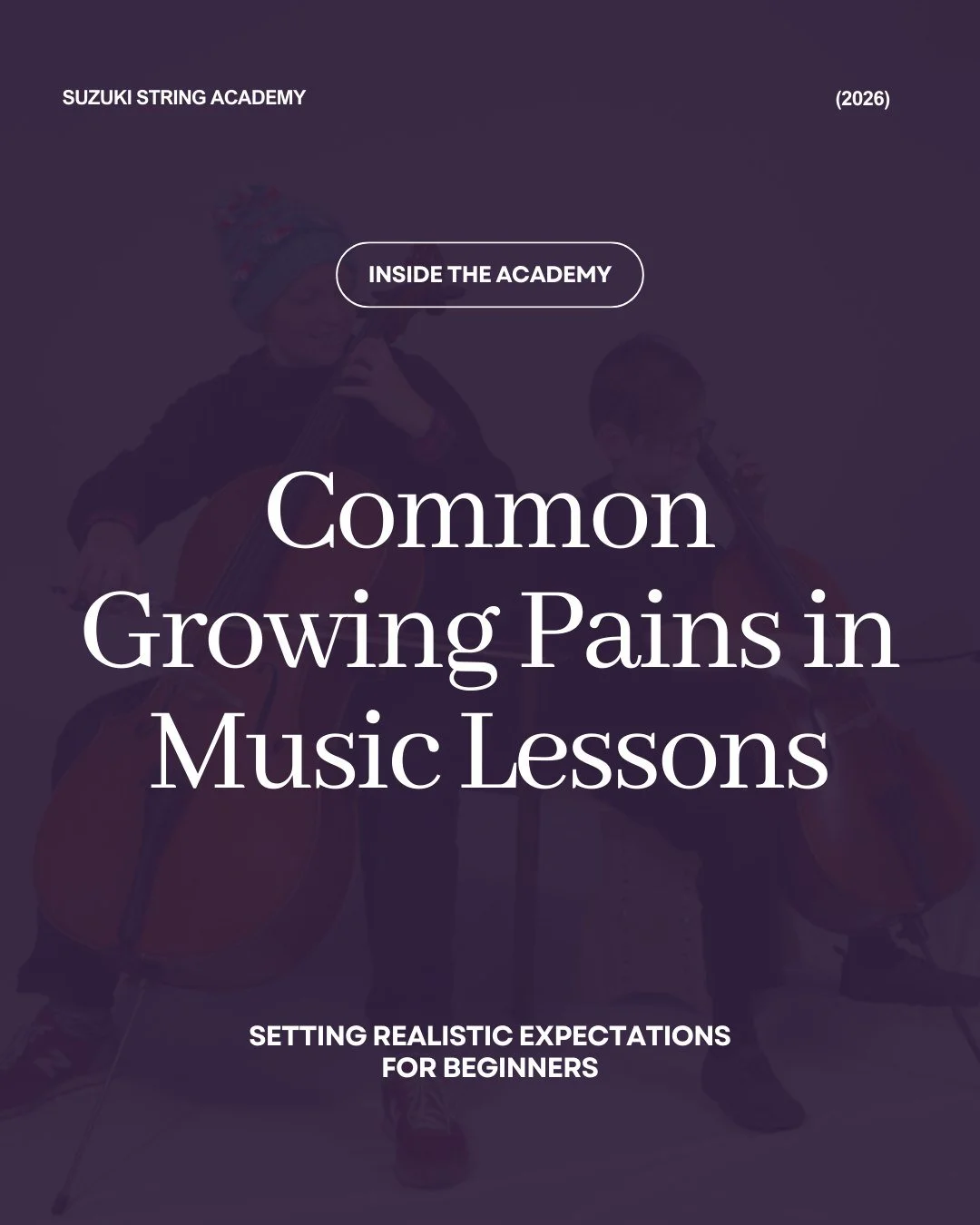 The first few months of violin lessons can feel exciting and uncertain at the same time.

Squeaky sounds, constant posture reminders, and short attention spans are all common for beginners. 

These challenges aren&rsquo;t signs that something is wron