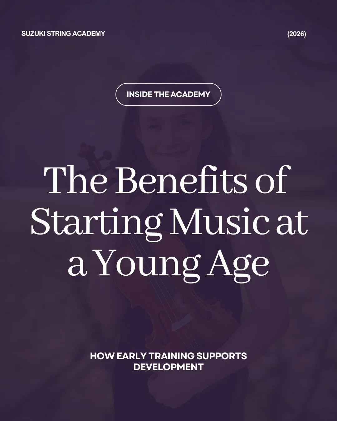 Starting music at a young age gives children a head start on building important skills that go beyond just playing an instrument.

Early lessons help develop listening skills, coordination, focus, and confidence, all while introducing the joy of maki