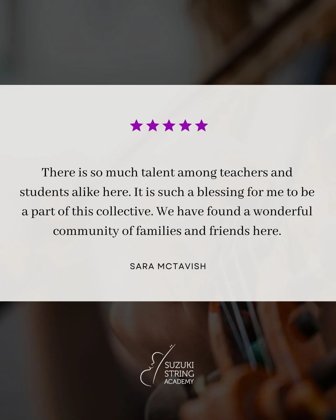 We get to watch students not only learn their instruments, but grow up, while also getting to know their families along the way. 

What starts as weekly lessons turns into years of trust, encouragement, and shared milestones.

We truly love our teach