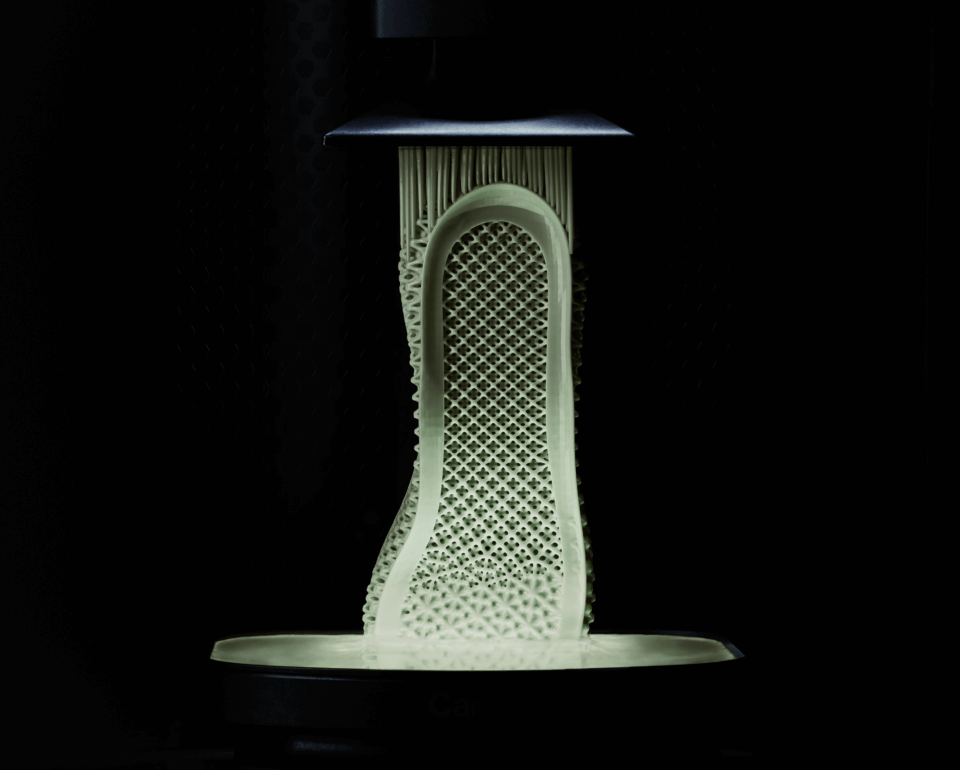 An image of Adidas Futurecraft 4D midsole printed by Carbon 3D