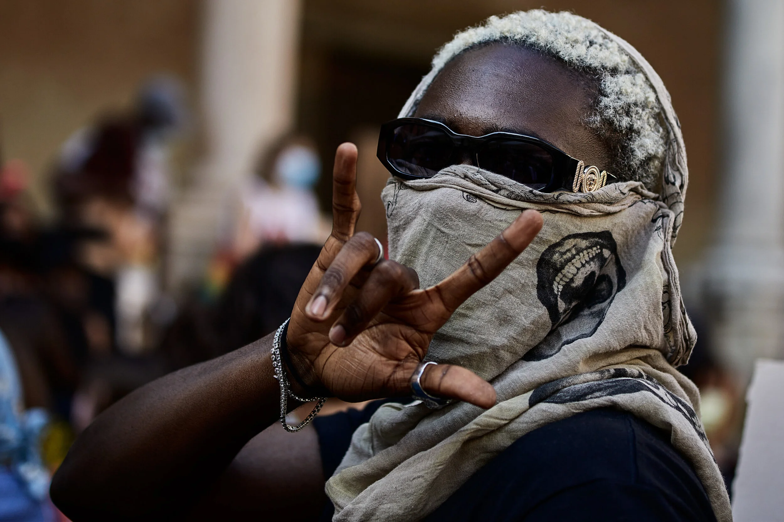 Double Up: Why It's Safer To Wear Two&nbsp;Face Masks Like A Raver