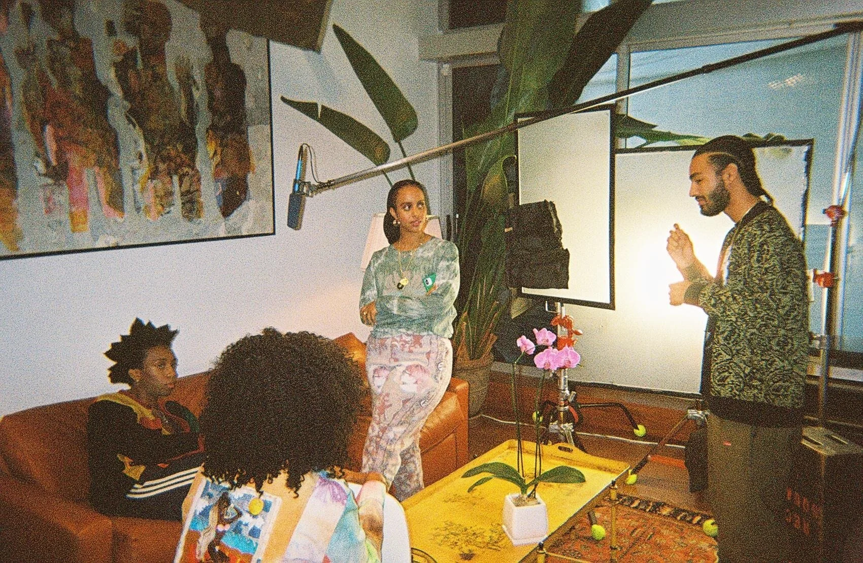 Behind the scenes; Actors onset of "Black Art Is Black Money" by Black Tag.BLACK TAG