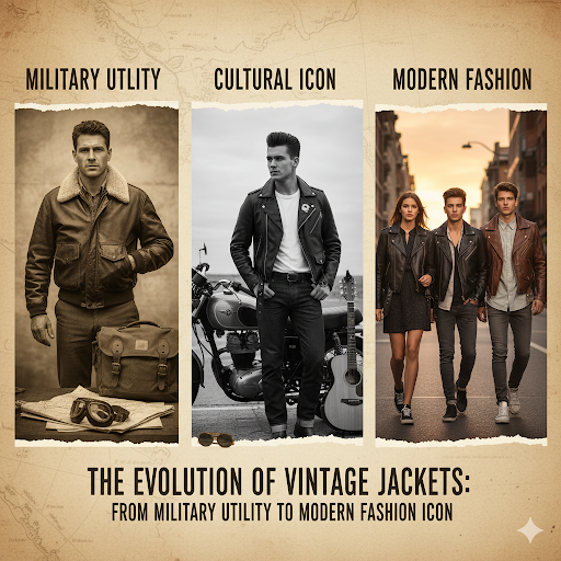 The Evolution of Vintage Jackets: From Military Utility to Modern Fashion Icon