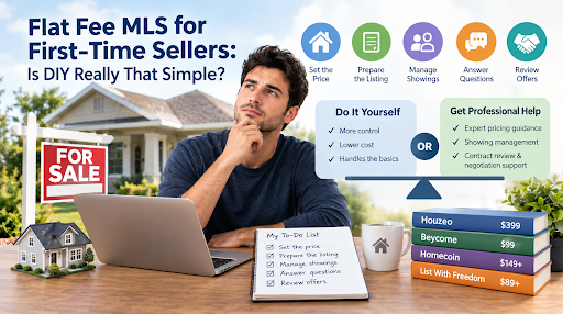 Flat Fee MLS for First-Time Sellers: Is DIY Really That Simple?