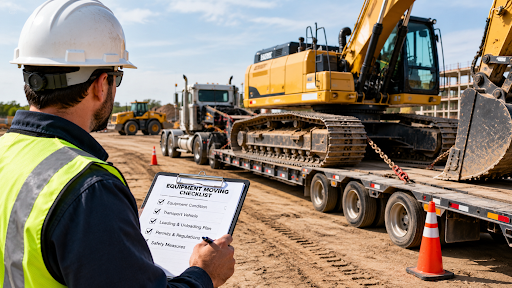 What Contractors Should Know Before Moving Heavy Construction Equipment