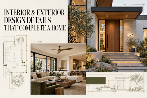 Interior and Exterior Design Details That Make a House Feel Complete