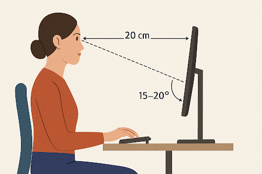 Screen Positioning for Better Eye Health: Height, Distance, and Angle ...