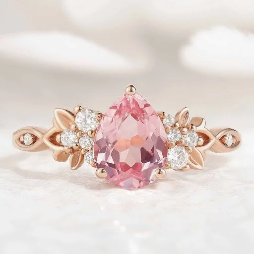 Elegant and Affordable Padparadscha Engagement Rings at Lahela Jewelry