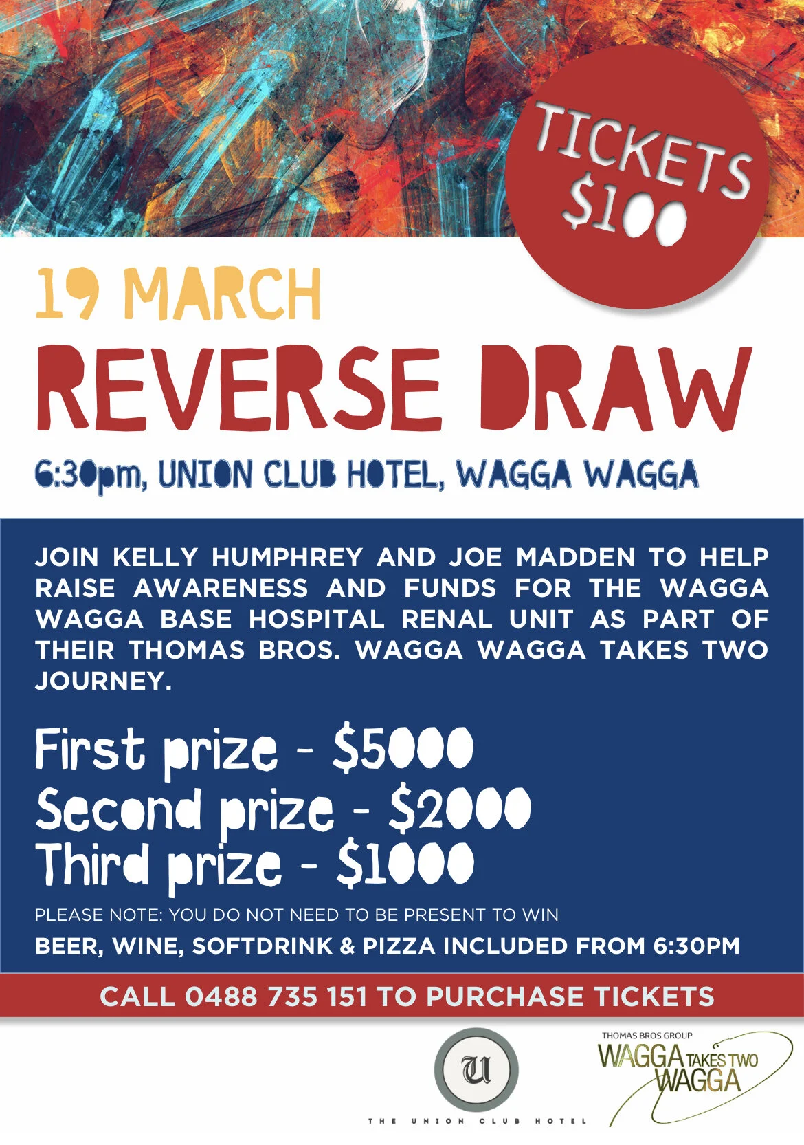 Reverse Draw in support of Renal Unit at Wagga Wagga Base Hospital 