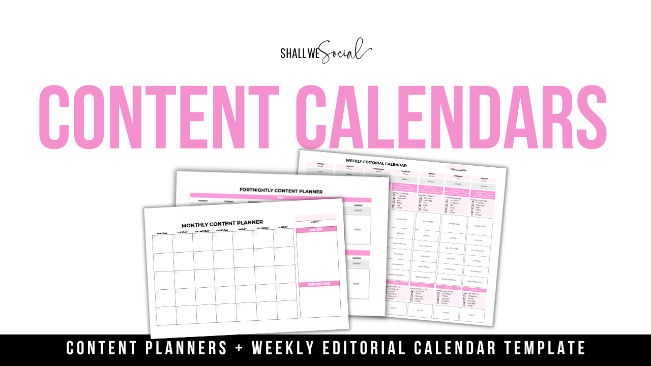 Content Planners + Editorial Calendar