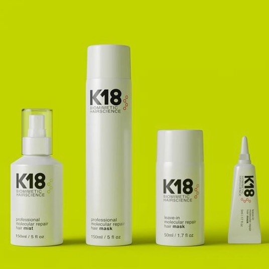 Just landed!! A new treatment for all hair types, for all damage.

Patented K18 is not just a temporary fix &mdash; it&rsquo;s the first product to utilize biomimetics to reconnect keratin chains once broken by bleach, color, and chemical services, r
