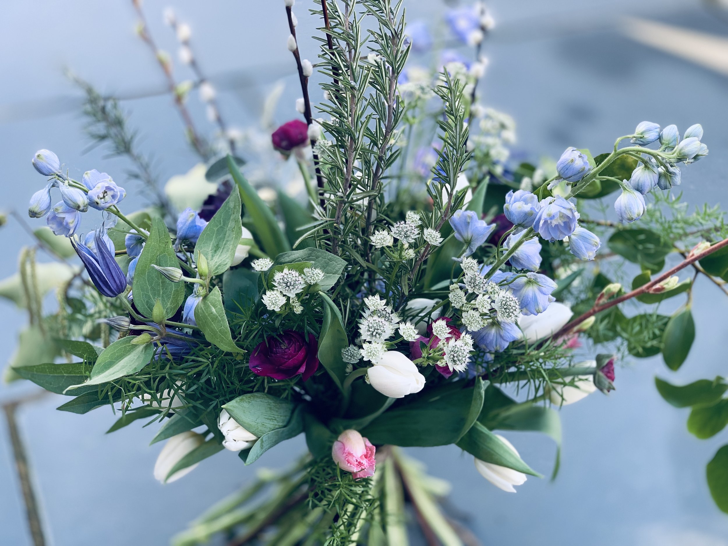 Tulips and blues bouquet pussy willow.jpg