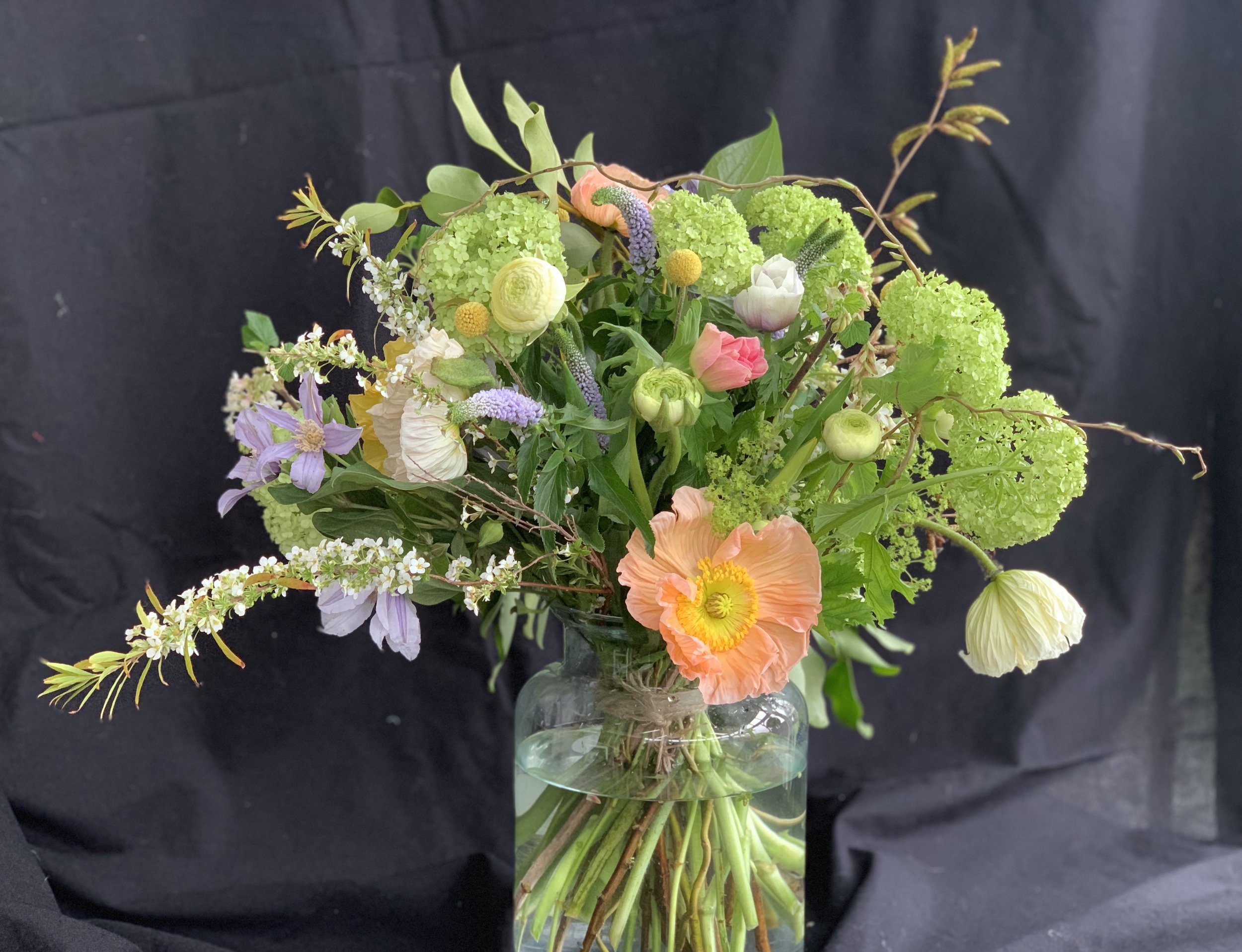 Californian poppy glass vase.jpg