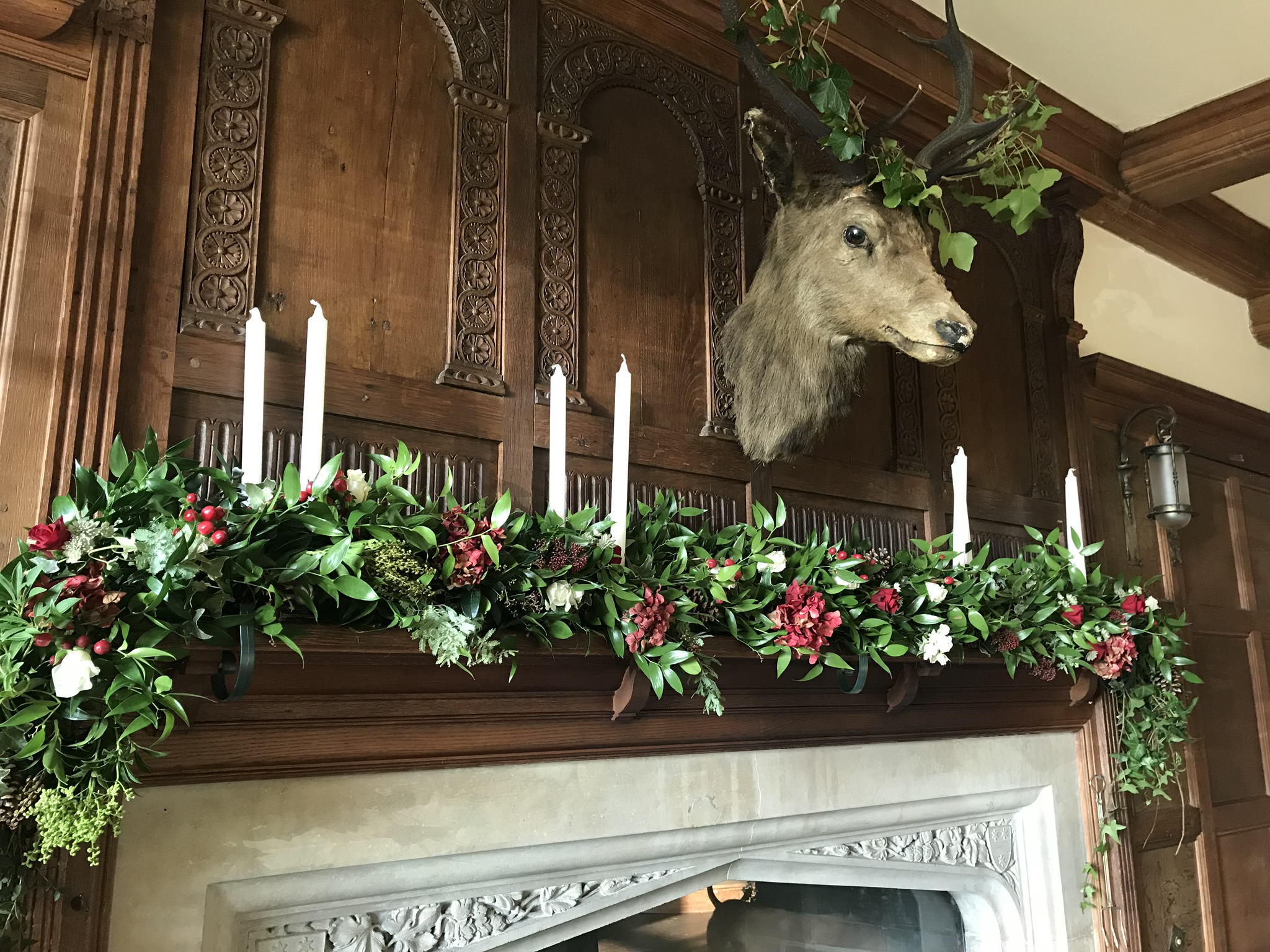Becky Mantel Garland and Stag.jpg