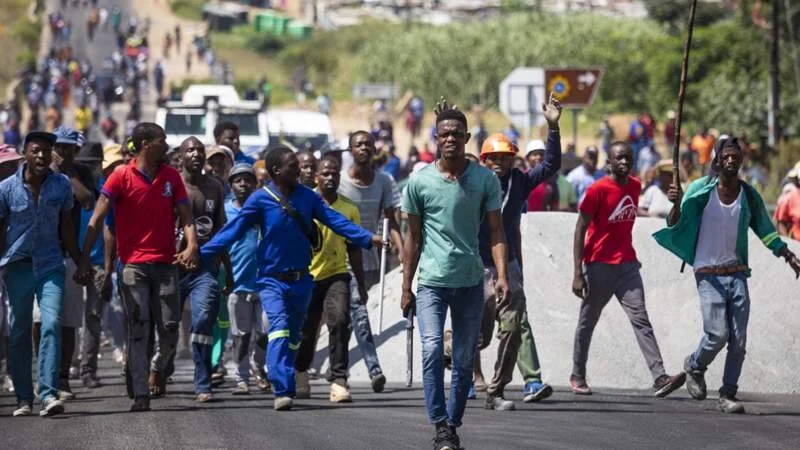 Undocumented foreigners rounded up after SA protests