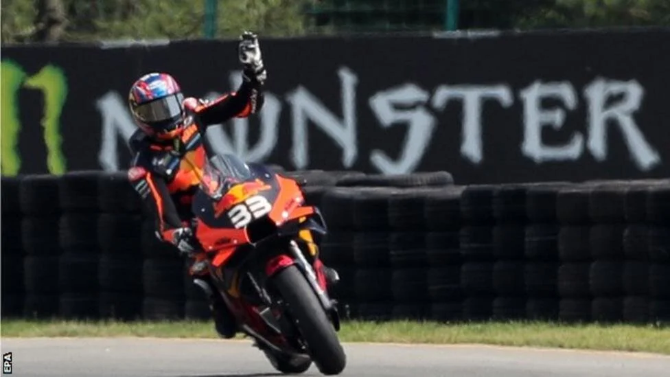 MotoGP: Brad Binder wins in Czech Republic for maiden victory
