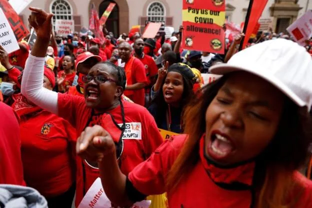 Workers strike in South Africa amid record job losses
