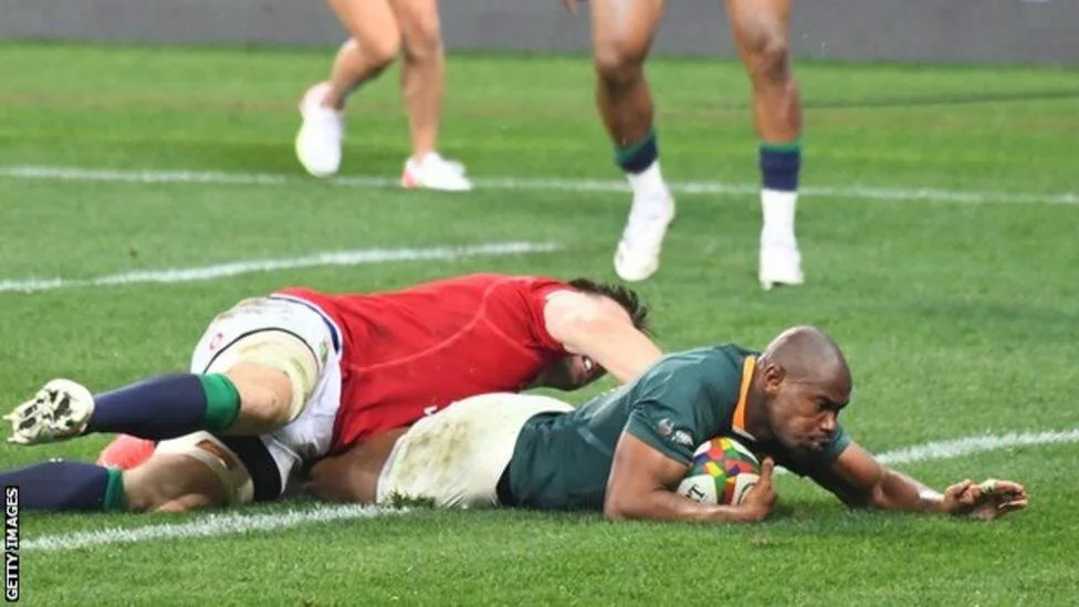 South Africa 27-9 British and Irish Lions: Springboks level series in fiery encounter