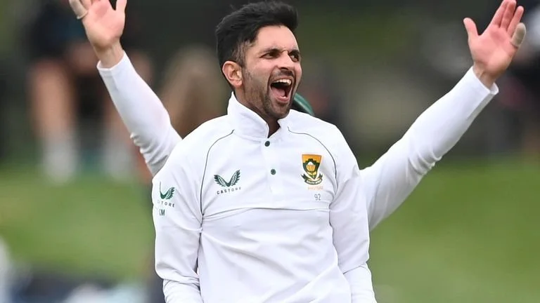 Keshav Maharaj takes seven wickets as South Africa thrash Bangladesh by 220 runs in first Test at Kingsmead