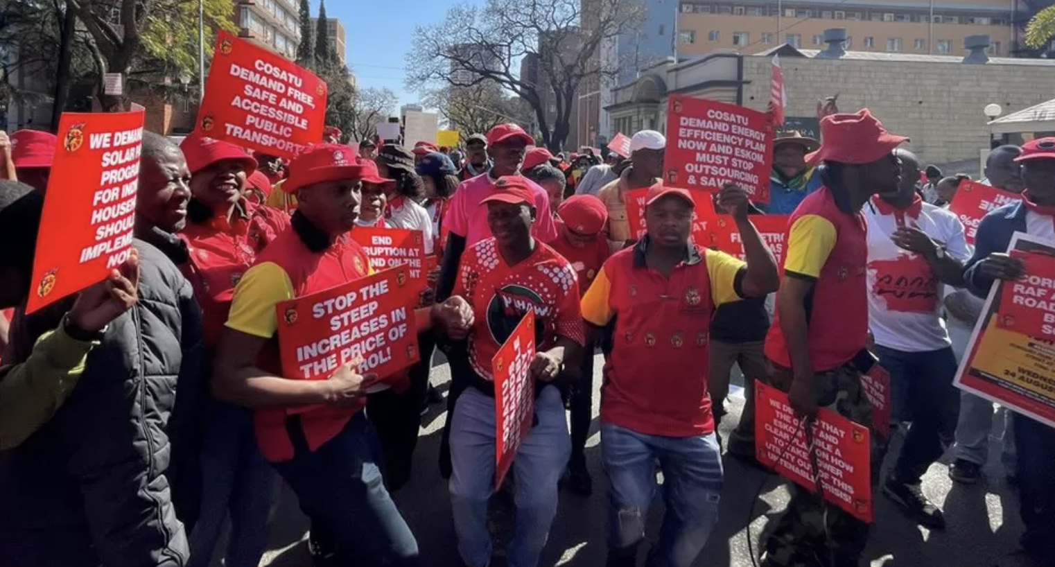 South Africans in nationwide strike in protest against cost of living