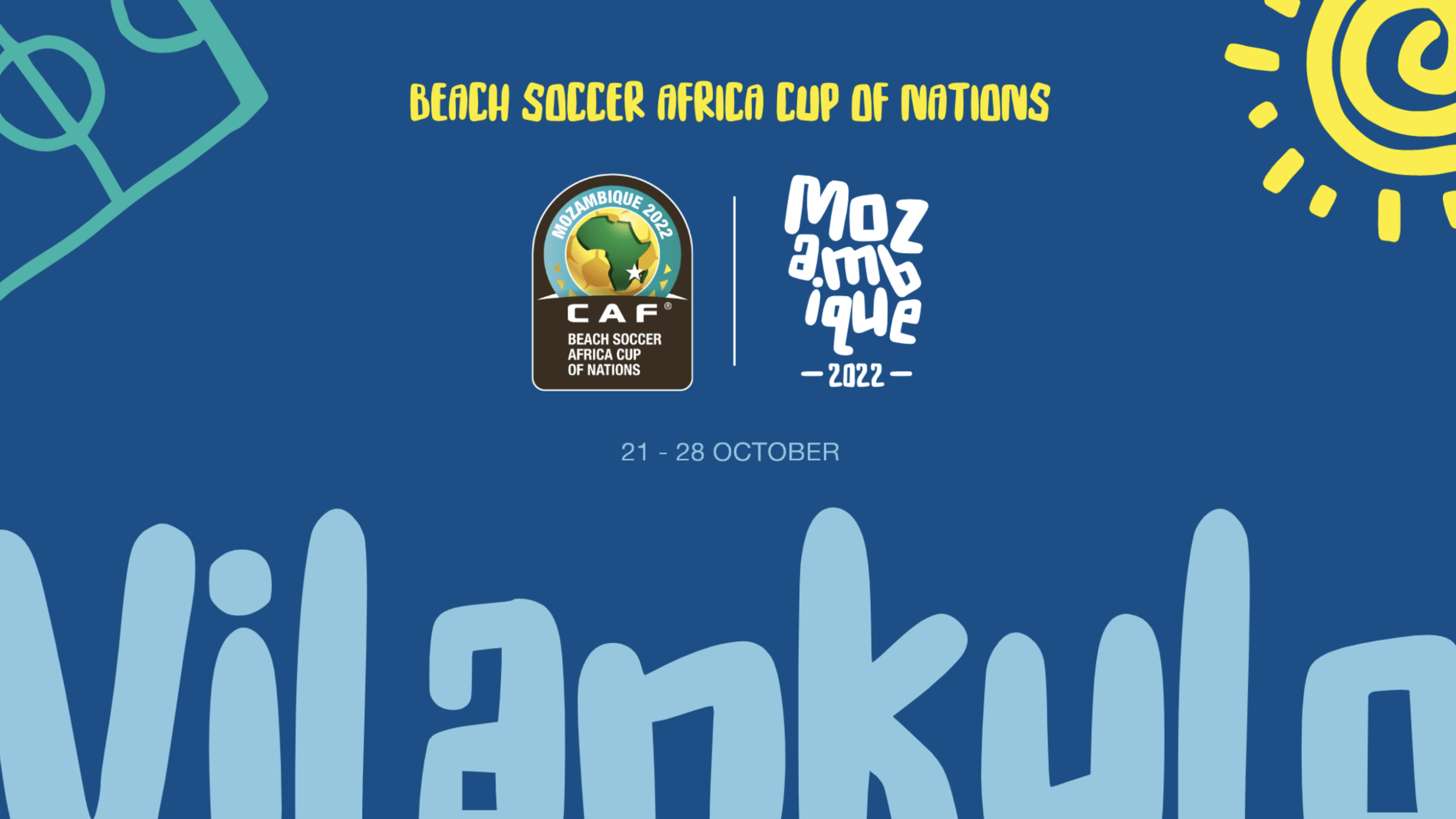 Two Official Posters Launched for Beach Soccer AFCON Mozambique