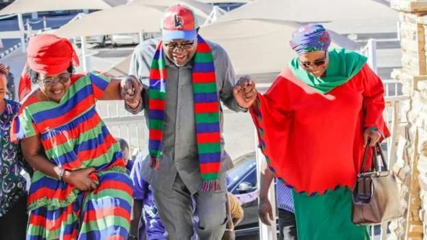 Namibian president names woman successor