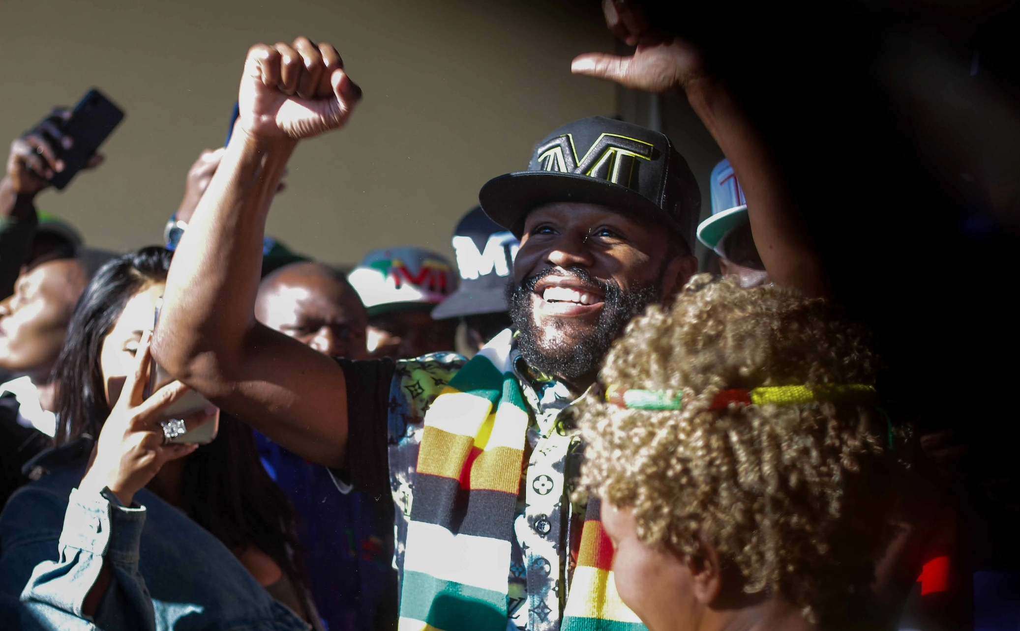 Boxing legend Mayweather attends political rally in Zimbabwe