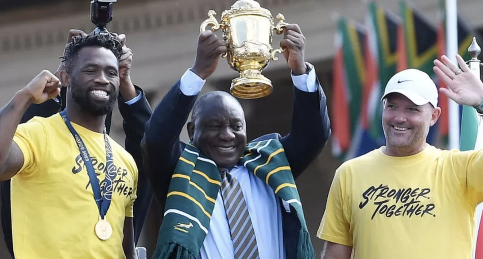 South Africa's rugby team begin World Cup victory tour