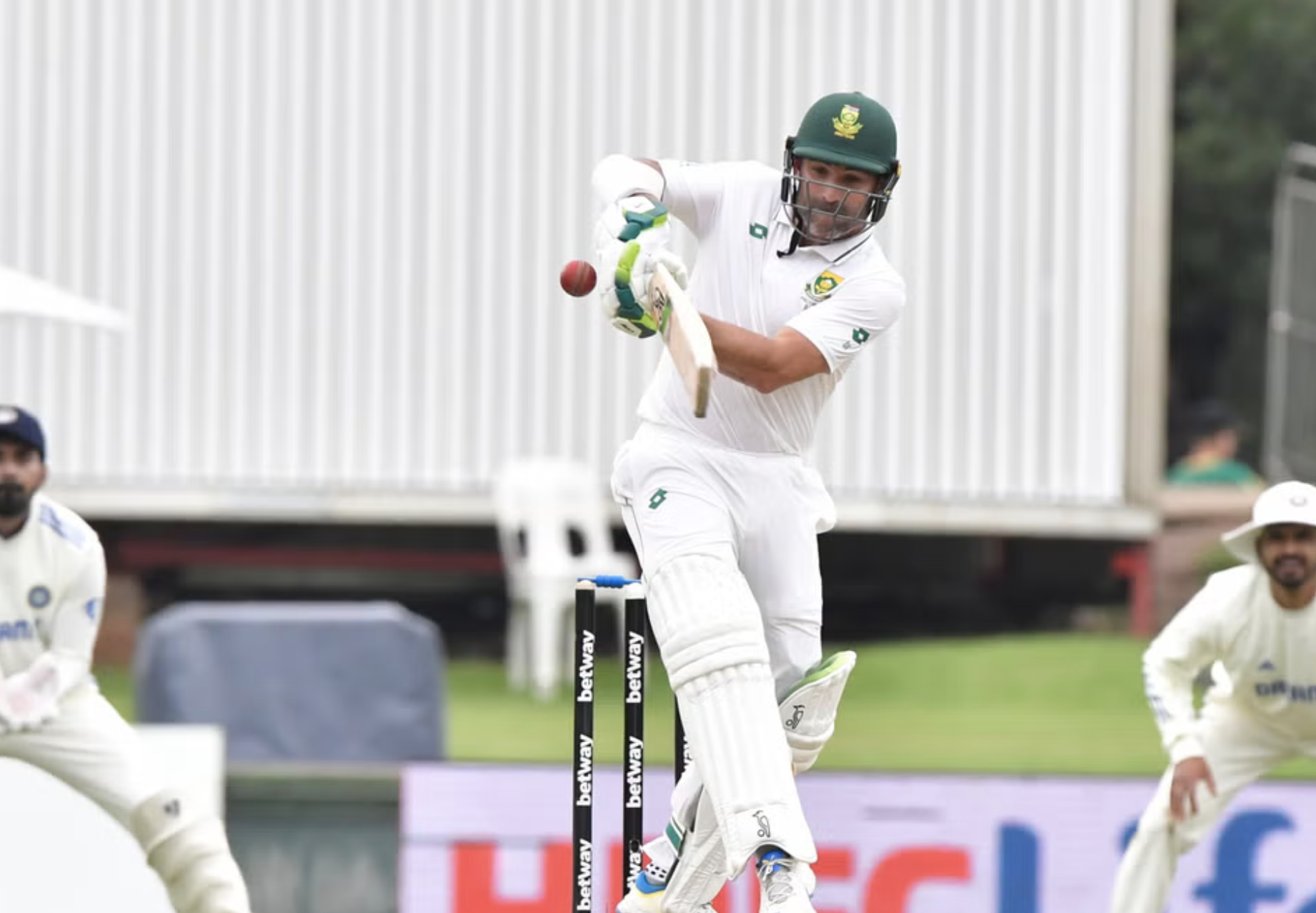 Composed Dean Elgar century helps South Africa move ahead of India in first Test