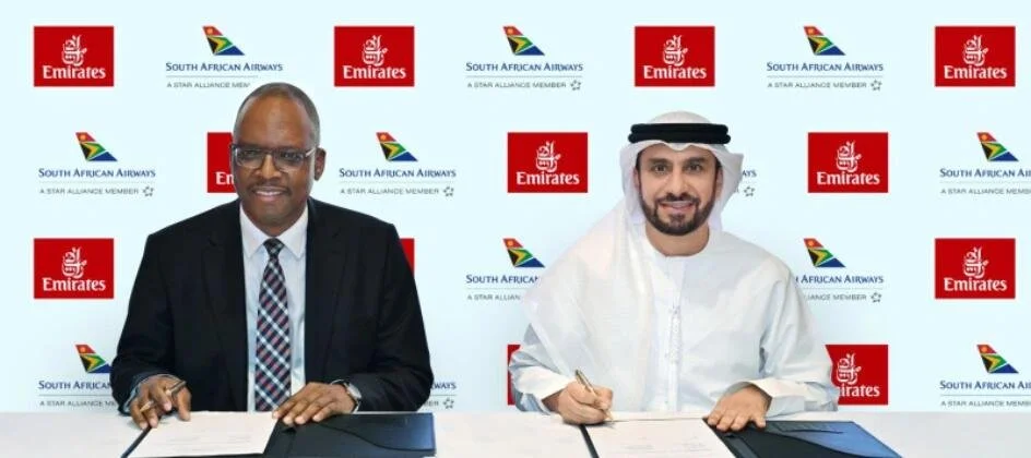 Emirates and South African Airways expand codeshare network
