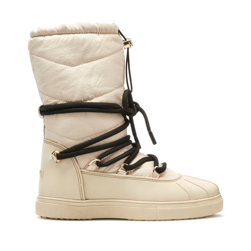 beige sneaker boots