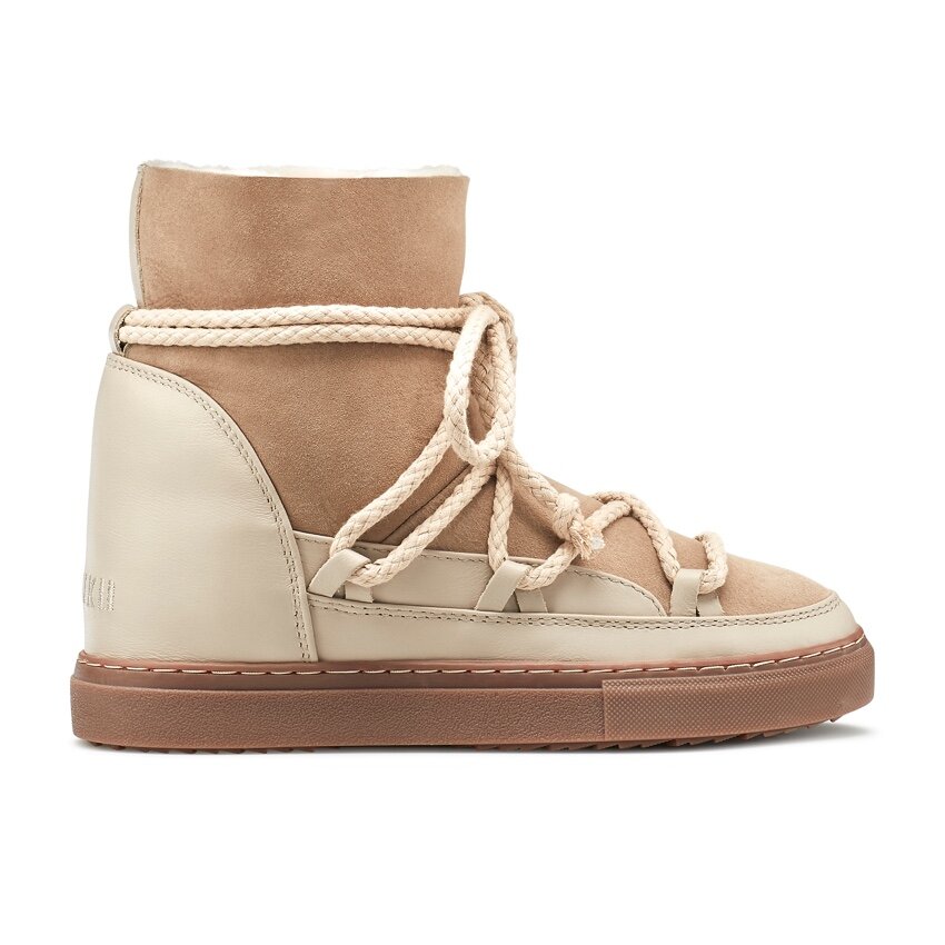 shearling wedge sneaker