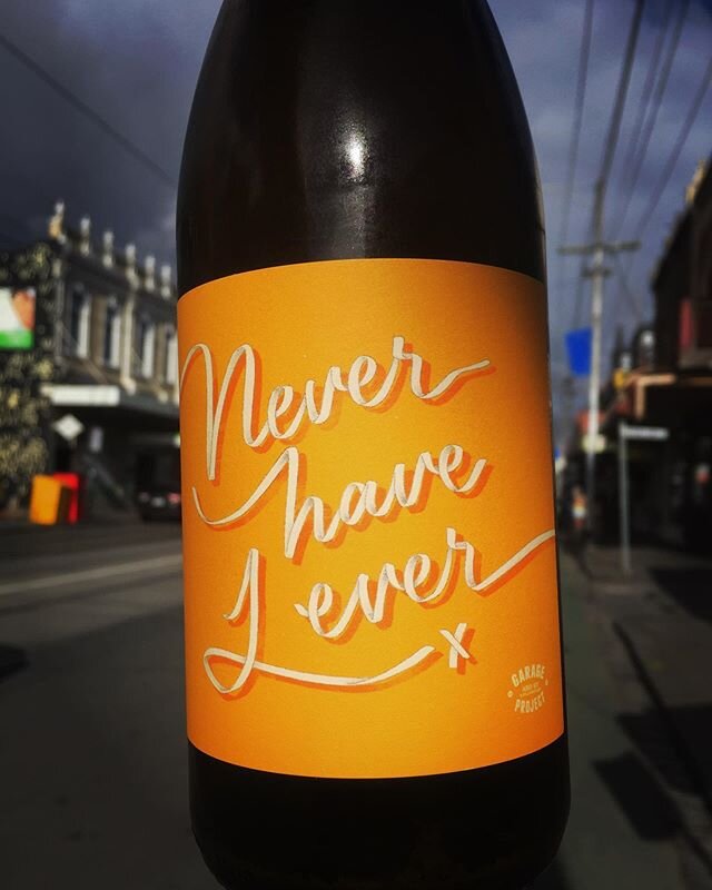 Never Have I Ever....Drunk wine in the middle of Sydney road....your turn? 
@garageproject have delivered another spectacular wine, a mixture of Riesling &amp; Gewurtzraminer from Nelson in New Zealand&rsquo;s South Island, fermented on skins for ele