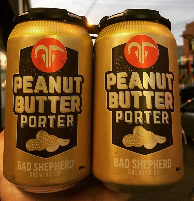 Look what&rsquo;s back in stock....🍻 #badshepherdbrewing #peanutbutterporter #porter #indiebeer
