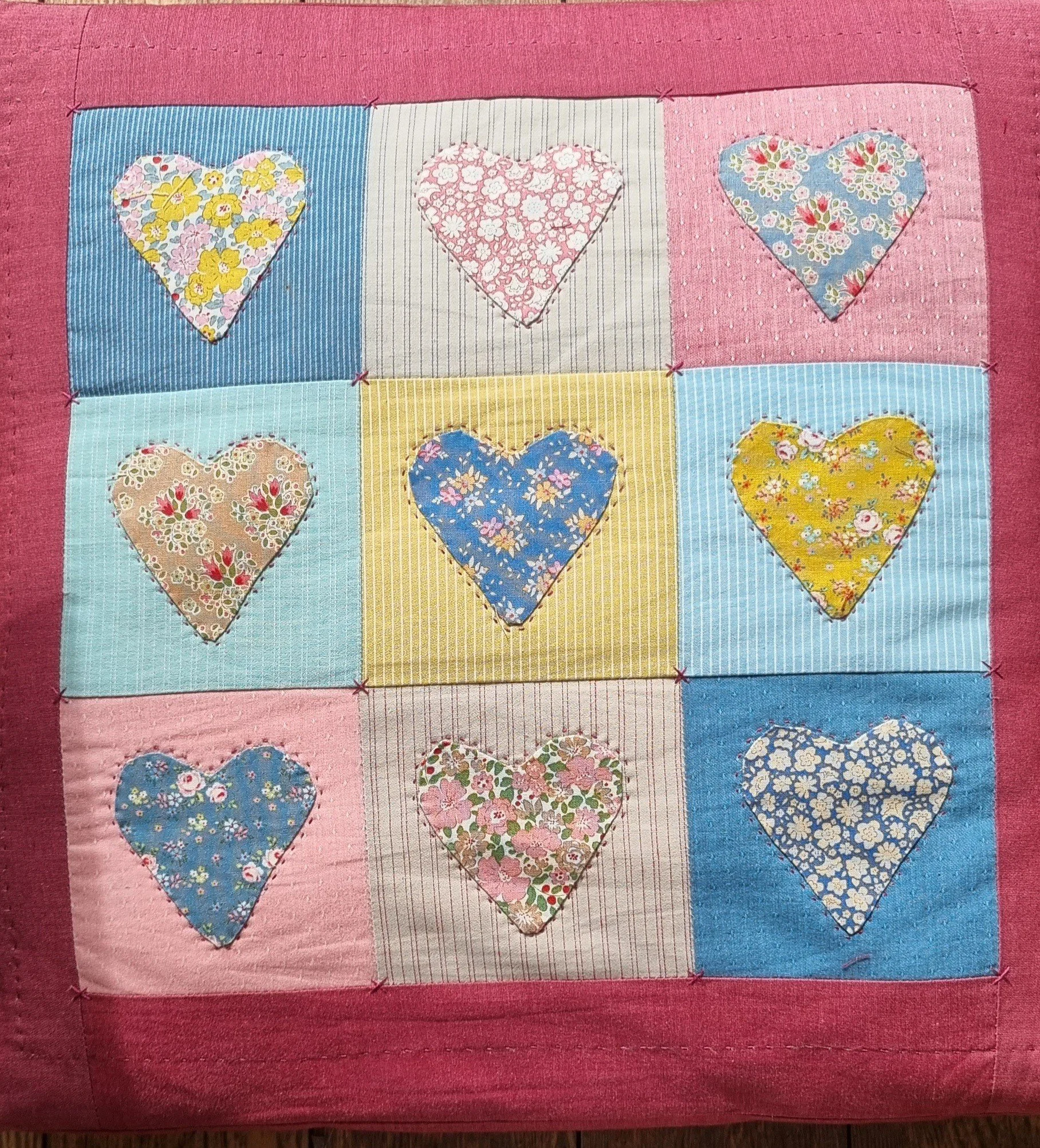 Applique Heart Cushion Kit