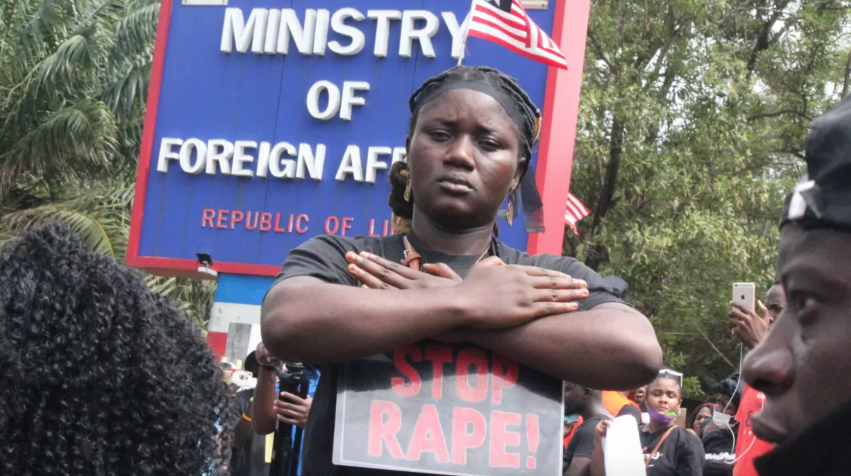 Liberia police tear-gas anti-rape protestors on third day of Monrovia march